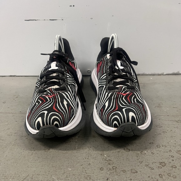 Hoka One One Mach 5 Running Shoes Black White Red Womens Size 7.5 B Marathon - Picture 4 of 9